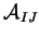 ${\cal A}_{IJ}$